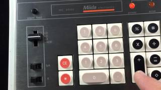 Demonstration of Miida MC3000 Vintage Printing Electronic Calculator