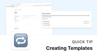 How to Create and Apply Templates in Capacities