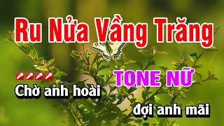 Karaoke Ru Nửa Vầng Trăng Tone Nữ Dễ Hát Karaoke Hoàng Luân