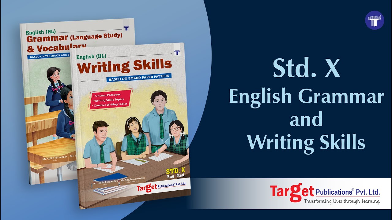 Std. 10 English Grammar & Writing Skill Book - YouTube