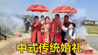 老羅小北大婚，舉辦一場盛大的中式傳統婚禮，網友直言太幸福了【農人家三嫂】