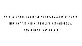 Awit sa Mahal na Birhen ng Sto. Rosario ng Amaya