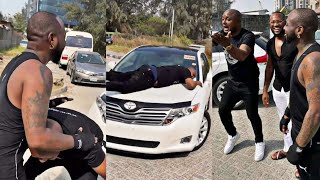 Isreal DMW’s Hilarious Reaction after Davido Gifts him a New Car Days after He Smashed his Phone