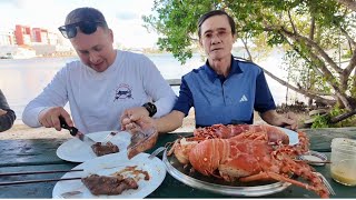 Vlog 2922 ll RA BIỂN LUỘC TÔM HÙM - CHÀI CÁ ĂN TRƯỚC BIỂN MÁT QUÁ TRỜI MÁT