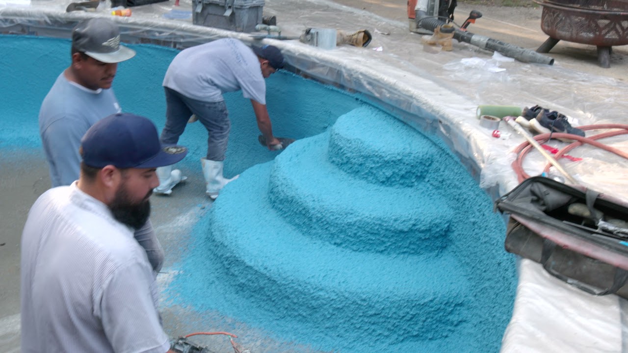Plaster Pool Renovation To Pebble Tec Extended Version Youtube