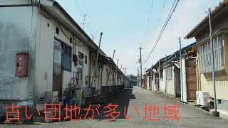 大和高田の古い団地と桜【昭和レトロ団地】Yamatotakada's old housing complex and cherry blossoms