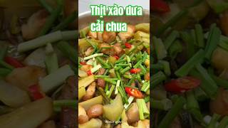 Cách làm thịt xào dưa cải chua giòn ngon đậm vị