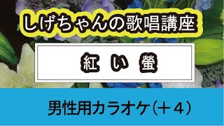 「紅い蛍」しげちゃんの歌唱レッスン講座 / 川野夏美・男性用カラオケ（＋４）