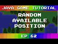 Java Game Tutorial: Ep 62 - Random Available Position