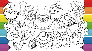 Smiling Critters Coloring Pages | Coloring Poppy Playtime Chapter 3 | NCS Music