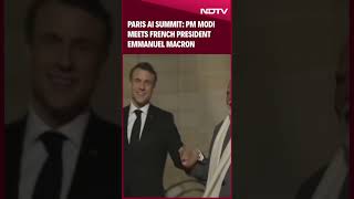 PM Modi Meets French President Emmanuel Macron For Paris AI Summit