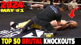 Top 50 Brutal Knockouts in MAY 2024 #1 (MMA•Muay Thai•Kickboxing•Boxing)