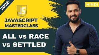 JavaScript Tutorial in Hindi #47 Promise.all | Promise.race | Promise.allSettled