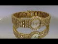 geneve usa swiss quartz 18k yellow gold ladies full diamond watch