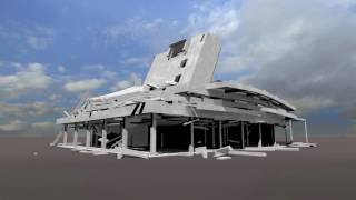 Test case 2 - Collapse simulation Pyne Gould building
