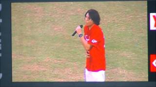 2014_09_28 広島ｖｓヤクルト　試合前・国歌独唱（橋本卓弥さん）