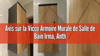 Avis sur la Vicco Armoire Murale de Salle de Bain Irma, Anthracite/Chêne, 30 x 59 cm