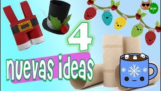 Manualidades para NAVIDAD reciclaje rollos de papel higiénico 🎄 navideñas fáciles tubos niños 2020
