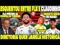 ESQUENTOU ENTRE FLMENGO E CLAUDINHO! MENGÃO PRÓXIMO DA COMPRA DO TERRENO! JANELA HISTÓRICA NO FLA E+