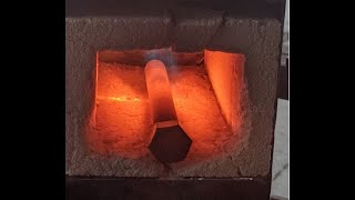 Forging a knife from a 3/4 in. bolt