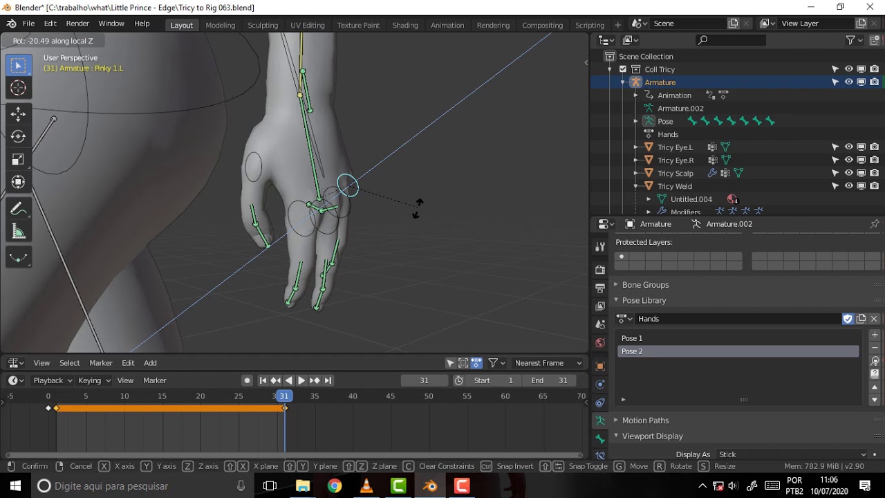 Blender 1121 Pose Libraries Youtube