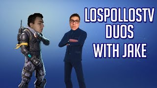 LosPollosTv Plays Fortnite With His Brother Jake Funny Victory