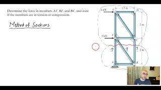 Truss analysis_Method of Sections