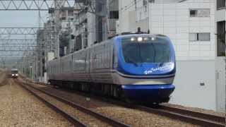 特急スーパーはくと(イラスト列車ver.) ＠さくら夙川駅高速通過！！