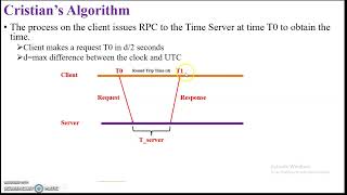 Cristian's Algorithm Physical clock synchronization in Distributed Systems