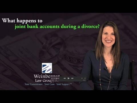 FAQ What happens to joint bank accounts during a divorce? FAQ What happens to joint bank accounts during a divorce?
