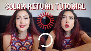 HOW TO READ A SOLAR RETURN CHART IN ASTROLOGY: predicitng my year ahead!