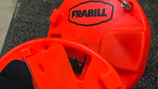 Ice fishing tip up set-up - Frabill Pucks