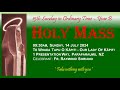 20240714  Holy MASS - 15th Sunday in Ordinary Time - Year B