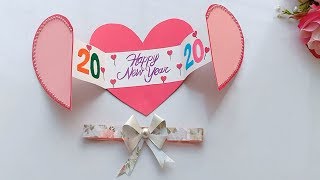How to make New Year Card//&Handmade easy card Tutorial
