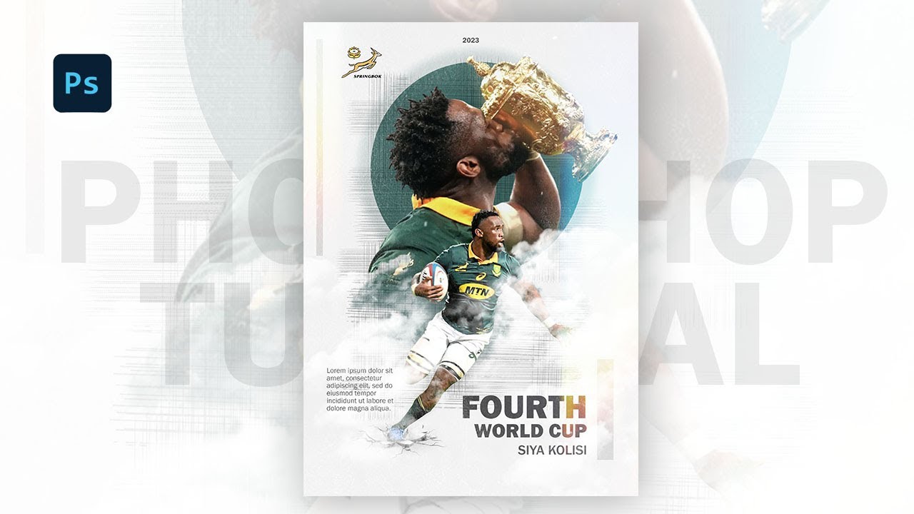 Stunning Sports Poster Design Photoshop Tutorial Adobephotoshop