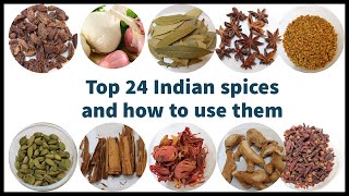 Top 24 Indian spices its uses and benefits | Indian spice list | spices and its medicinal properties