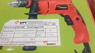 KPT BRAND NEW IMPACT DRILL MACHINE 13MM ONLY RS 3000