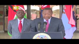 Uhuru, Raila commit to peaceful campaigns