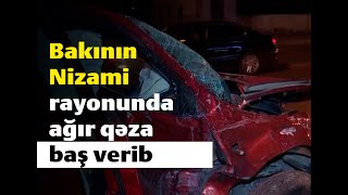 Bakının Nizami rayonunda yol qəzası baş verib.