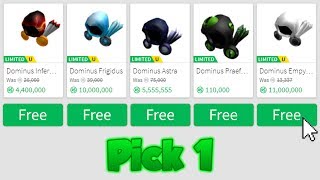 How To Get A Free Dominus On Roblox Roblox 500 Robux Quiz
