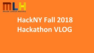 HackNY Fall 2018 Hackathon VLOG