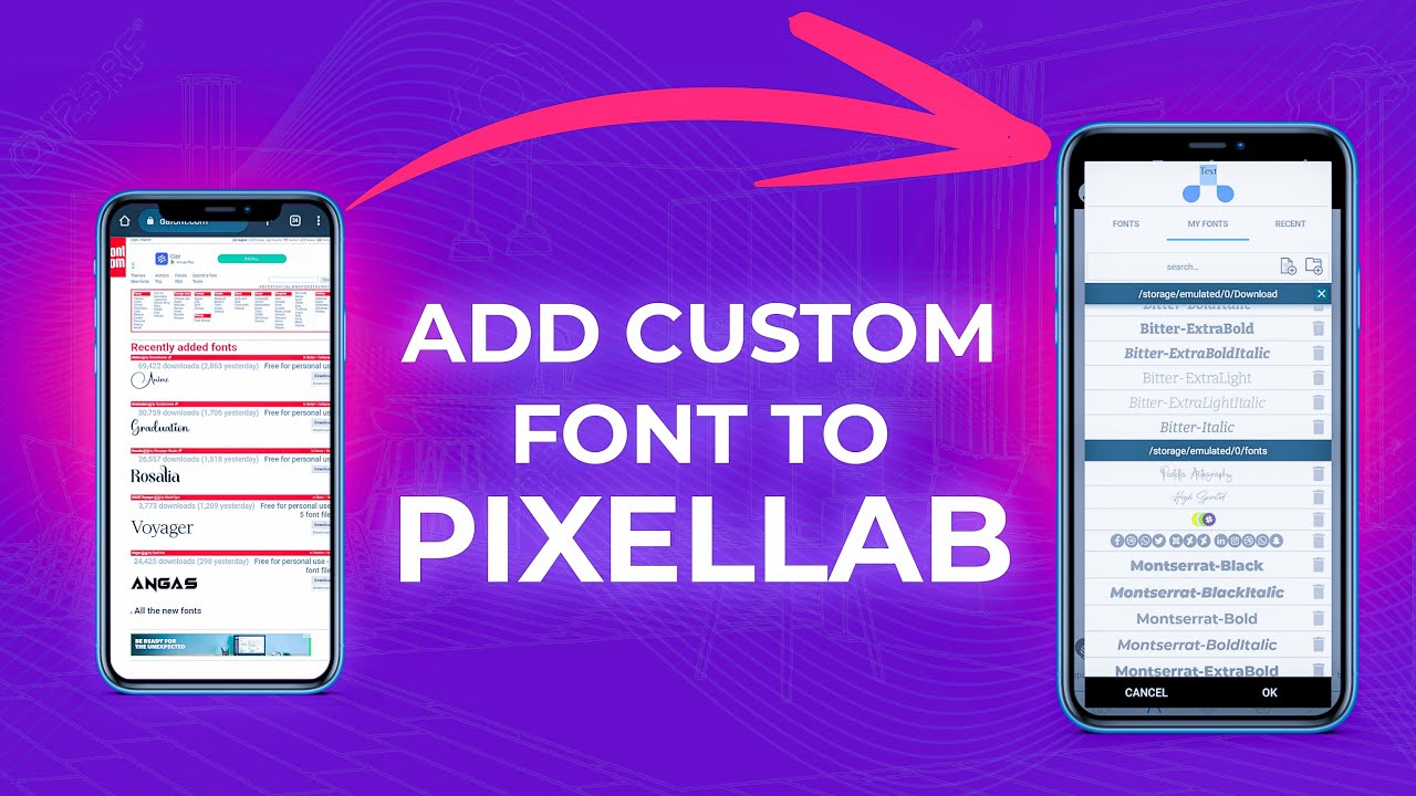 How To Add Custom Font To Pixellab Pixellab Tutorial Youtube