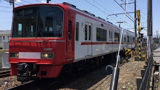 【名鉄各務原線】新那加駅の発車・到着シーン！