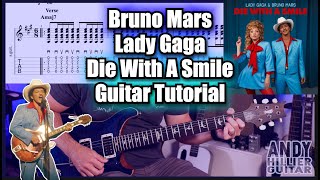 Lady Gaga, Bruno Mars - Die With A Smile Guitar Tutorial