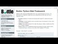 Python Bottle