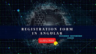 Form Registration In Angular || How to Make A Registration Form In Angular