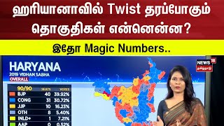 Haryana Assembly Election | ஹரியானாவில் Twist தரப்போகும் தொகுதிகள் என்னென்ன? இதோ Magic Numbers..