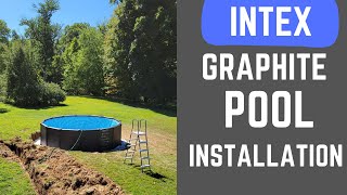 Intex Graphite Panel Pool Installation