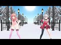 【mmd】『オツキミリサイタル』　北上双葉と夜桜たまちゃんがデュオして踊りました。［1440ｐ］