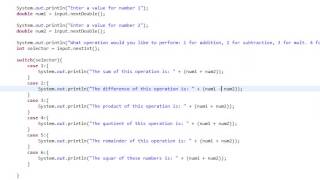 Beginners Java, Lesson 12, Switch Statements